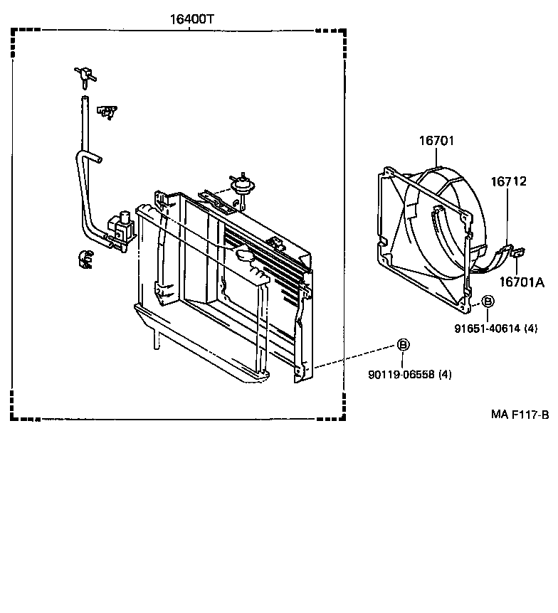 16261-50040 HOSE, WATER BY-PASS product image