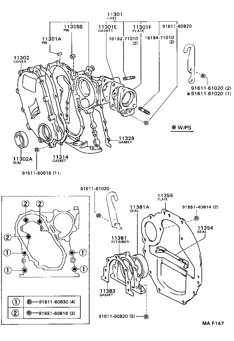 11302-46030 COVER, TIMING BELT, NO.1 product image