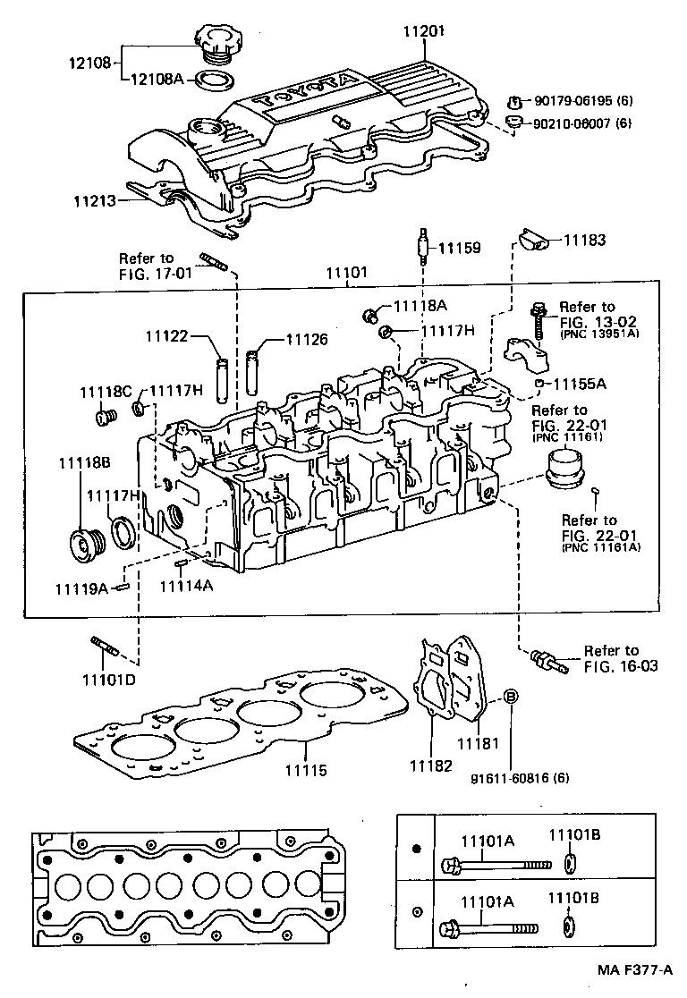 11101-64240 HEAD SUB-ASSY, CYLINDER product image