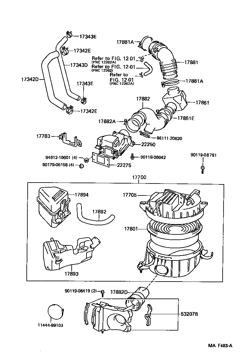 17705-08010 CAP SUB-ASSY, AIR CLEANER product image