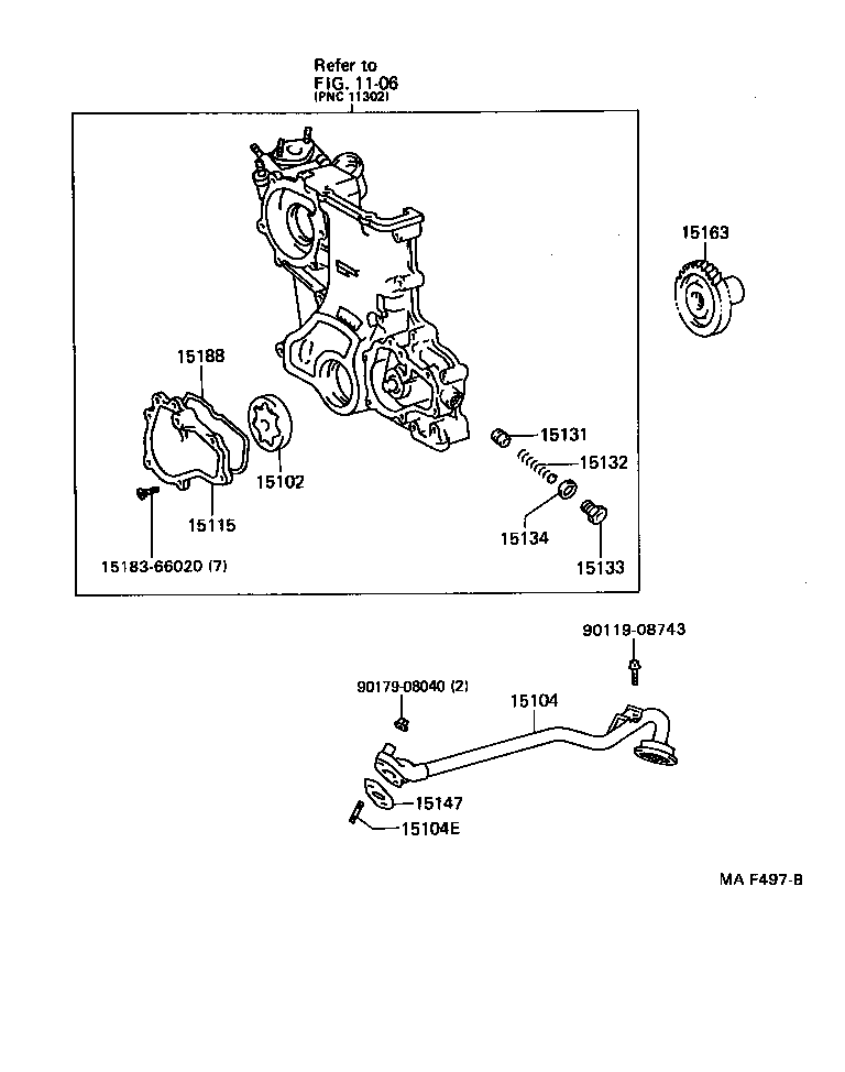 15147-66020 GASKET, OIL STRAINER product image
