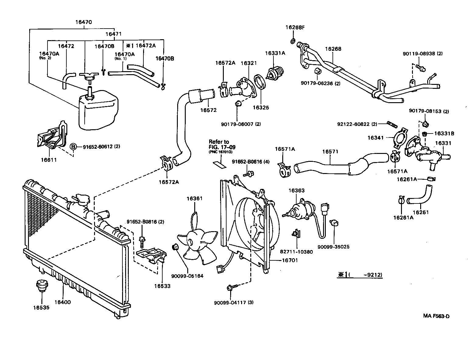 16472-64170 HOSE OR PIPE(FOR RADIATOR RESERVE TANK) product image