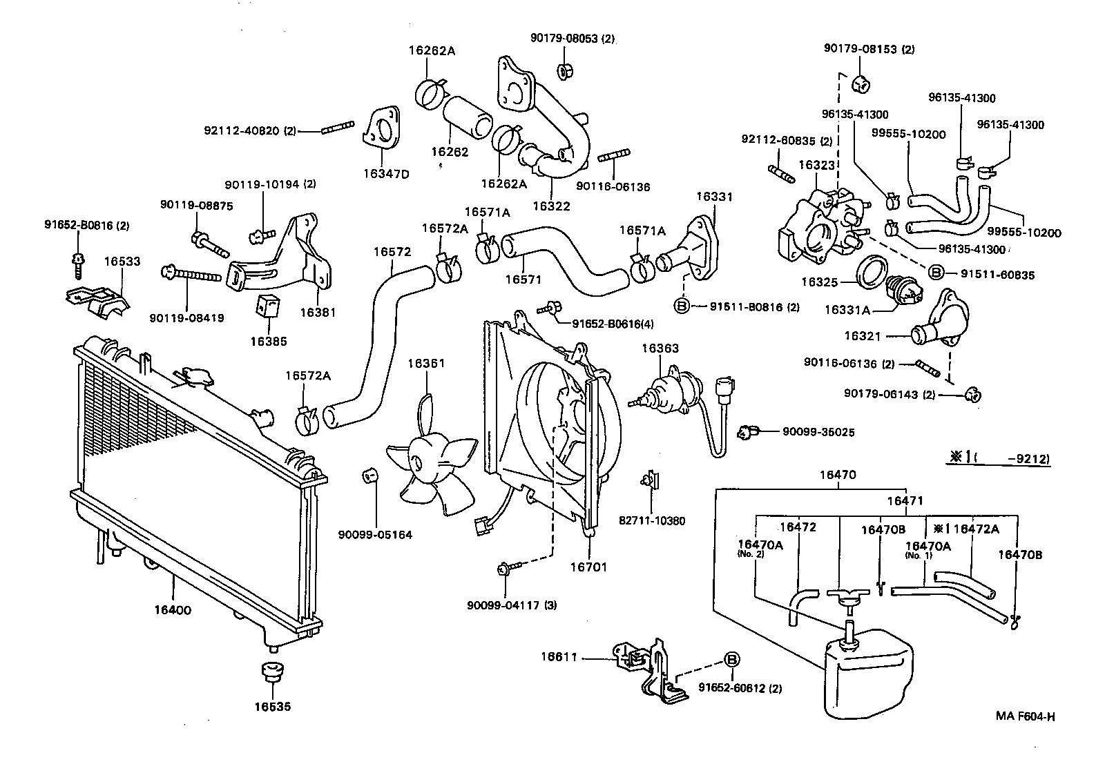 16472-64170 HOSE OR PIPE(FOR RADIATOR RESERVE TANK) product image
