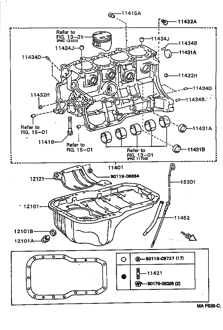 11401-79605 BLOCK SUB-ASSY, CYLINDER product image