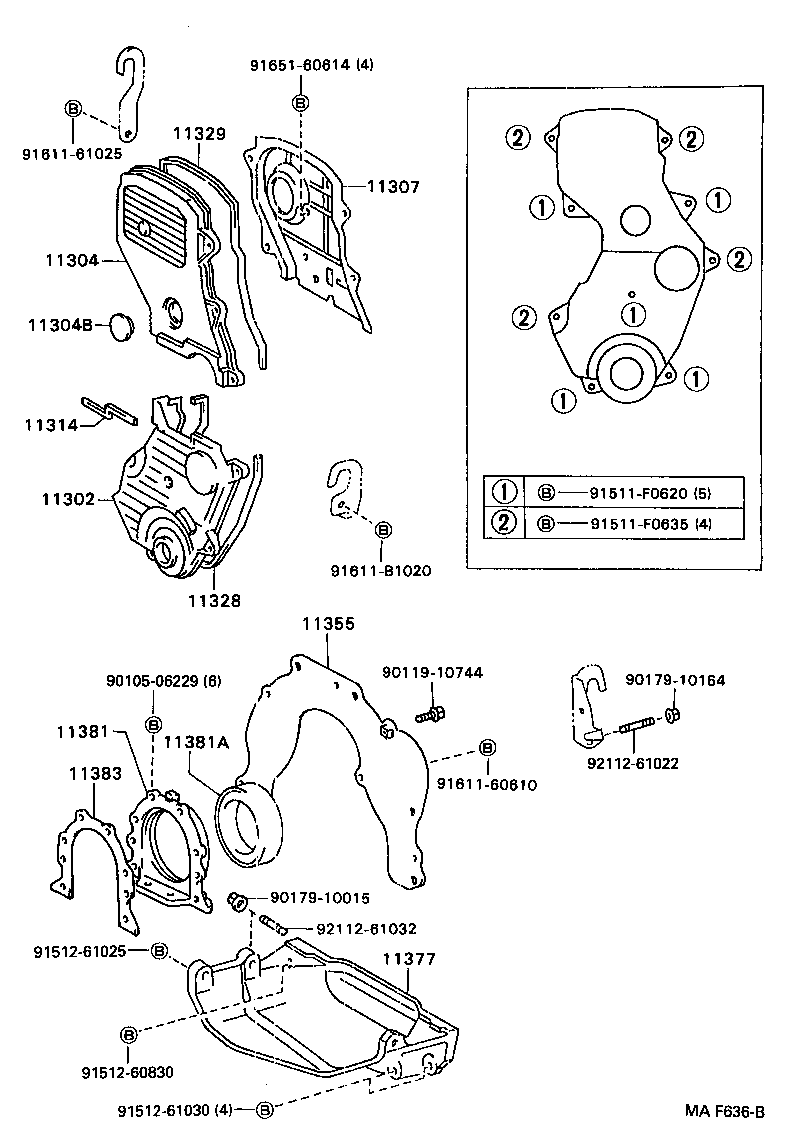 11302-02030 COVER SUB-ASSY, TIMING CHAIN OR BELT product image