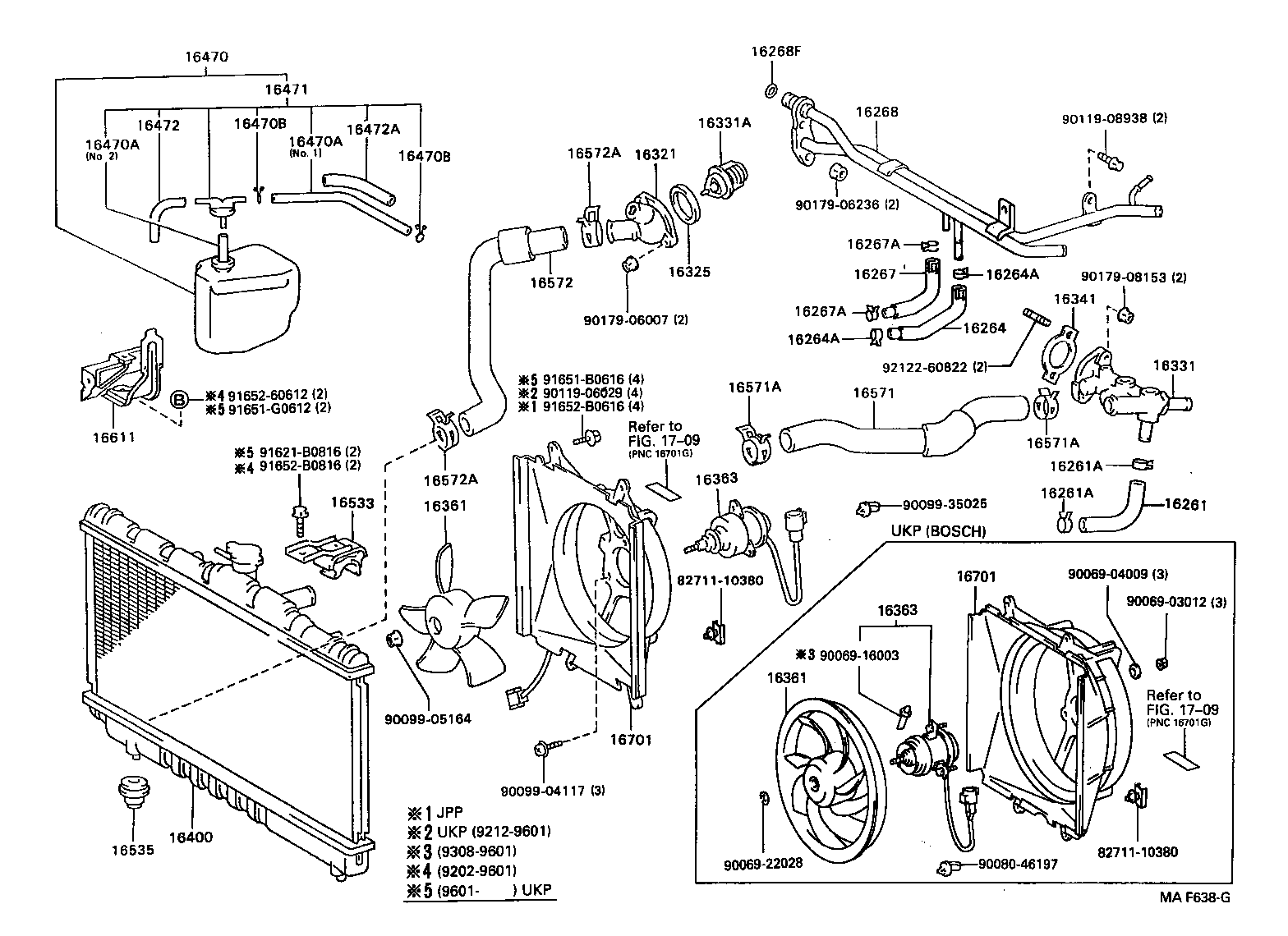 16264-74101 HOSE, WATER BY-PASS, NO.2 product image