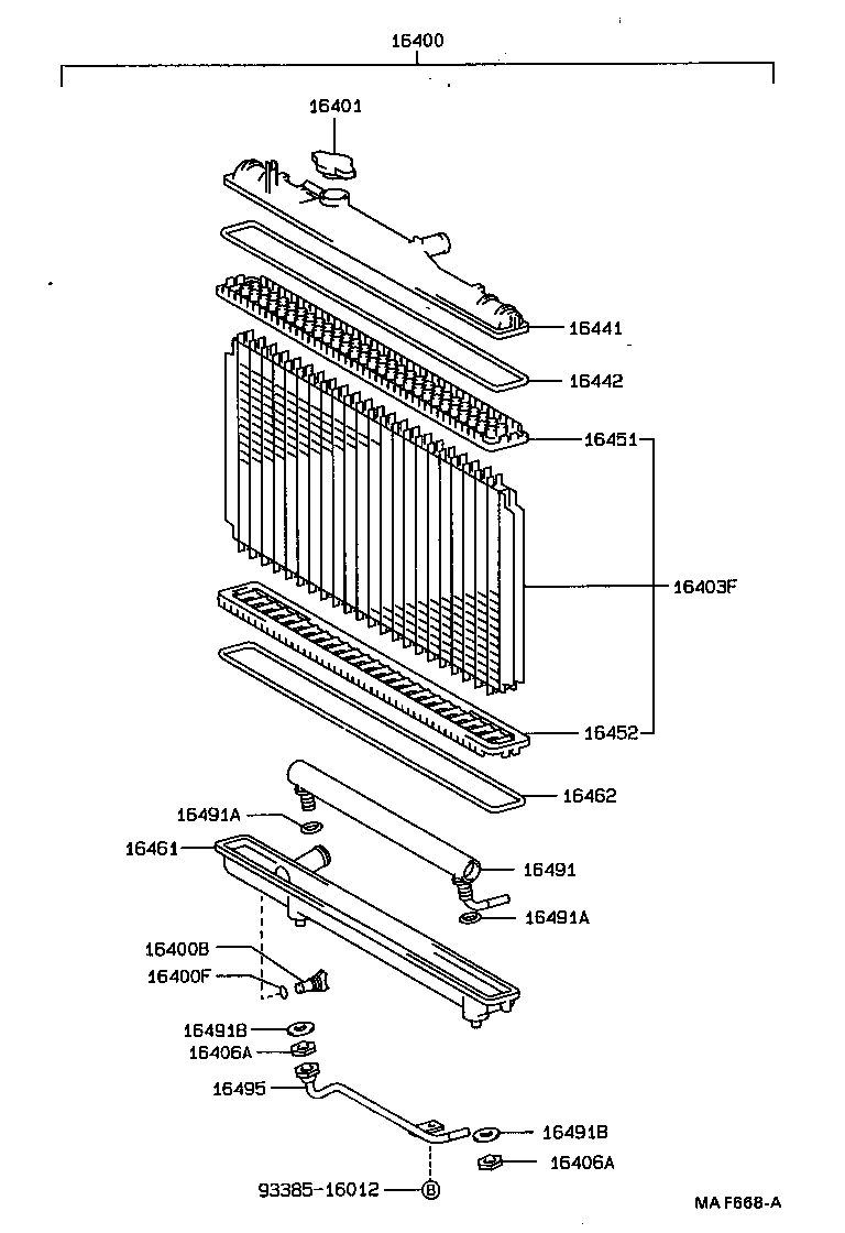 16268-74190 PIPE, WATER BY-PASS, NO.1 product image