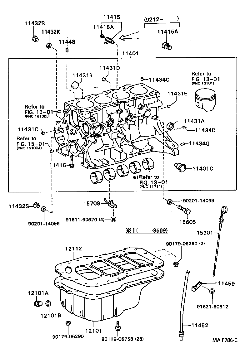 90341-10002 PLUG, W/HEAD STRAIGHT SCREW, NO.1(FOR CYLINDER BLOCK) product image