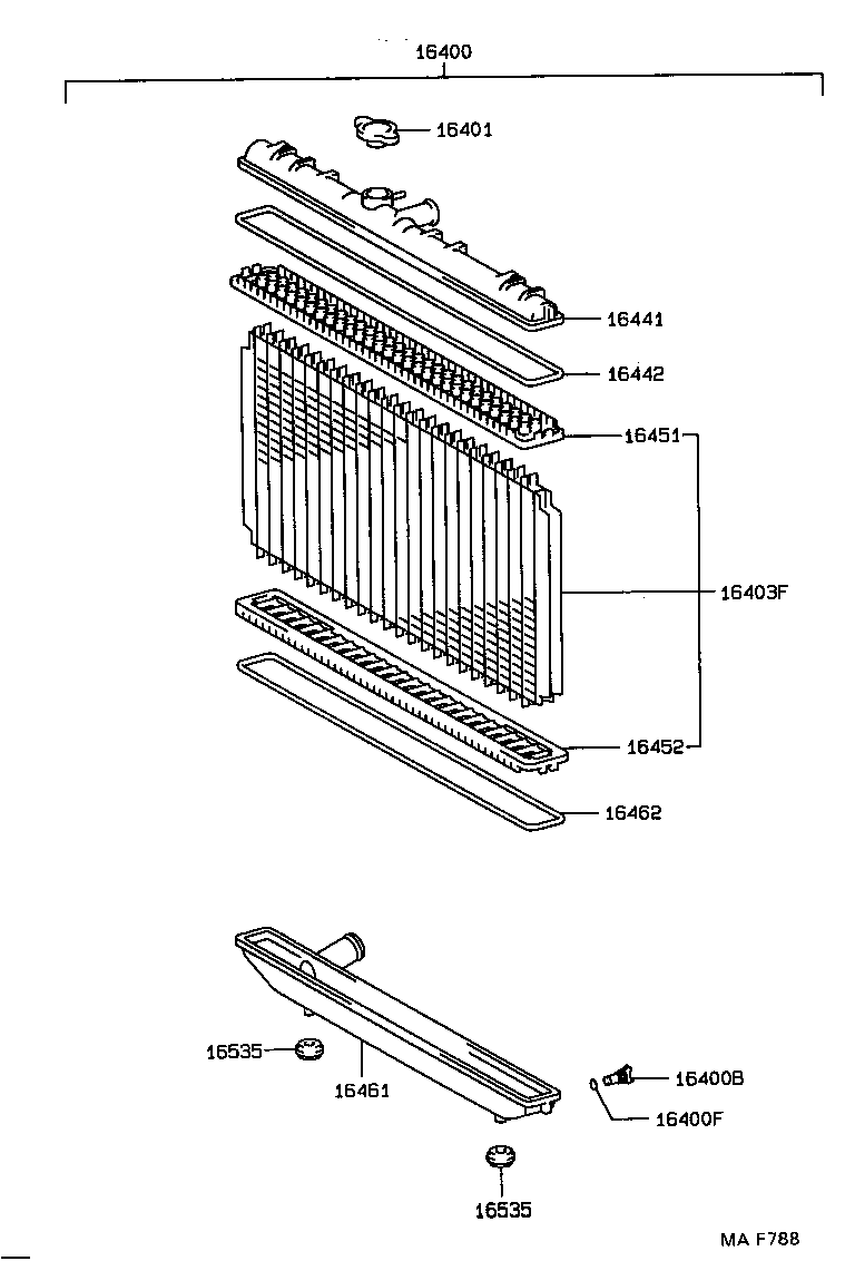 16268-64061 PIPE, WATER BY-PASS, NO.1 product image