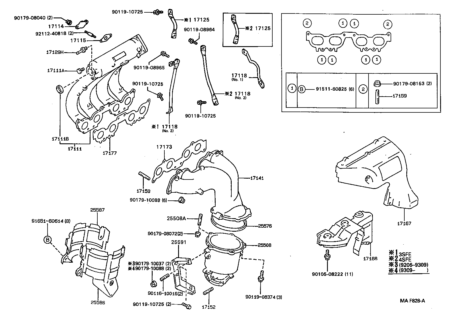 17167-62020 INSULATOR, EXHAUST MANIFOLD HEAT, NO.1 product image