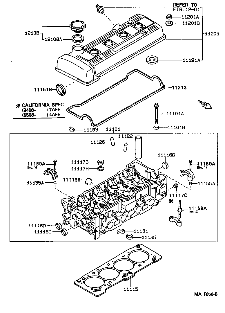 11101-19375 HEAD SUB-ASSY, CYLINDER product image
