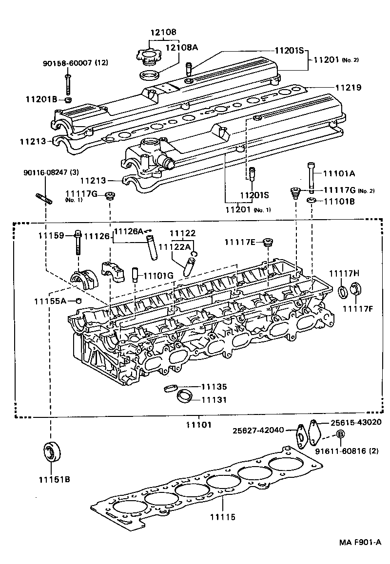 11101-70024 HEAD SUB-ASSY, CYLINDER product image
