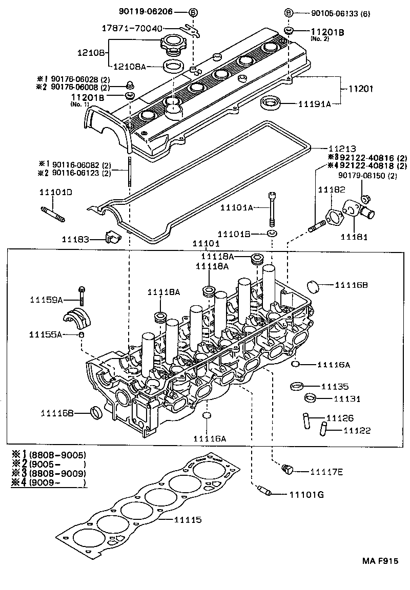 11101-70024 HEAD SUB-ASSY, CYLINDER product image