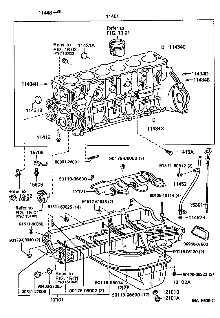 11401-19895 BLOCK SUB-ASSY, CYLINDER product image