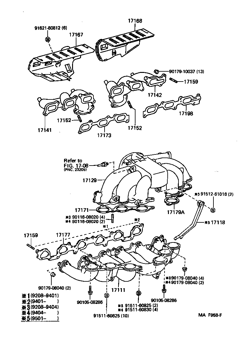 04175-17020 GASKET KIT, TURBOCHARGER product image