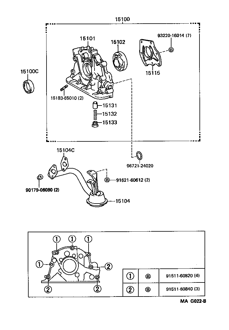 15104-62060 STRAINER SUB-ASSY, OIL product image