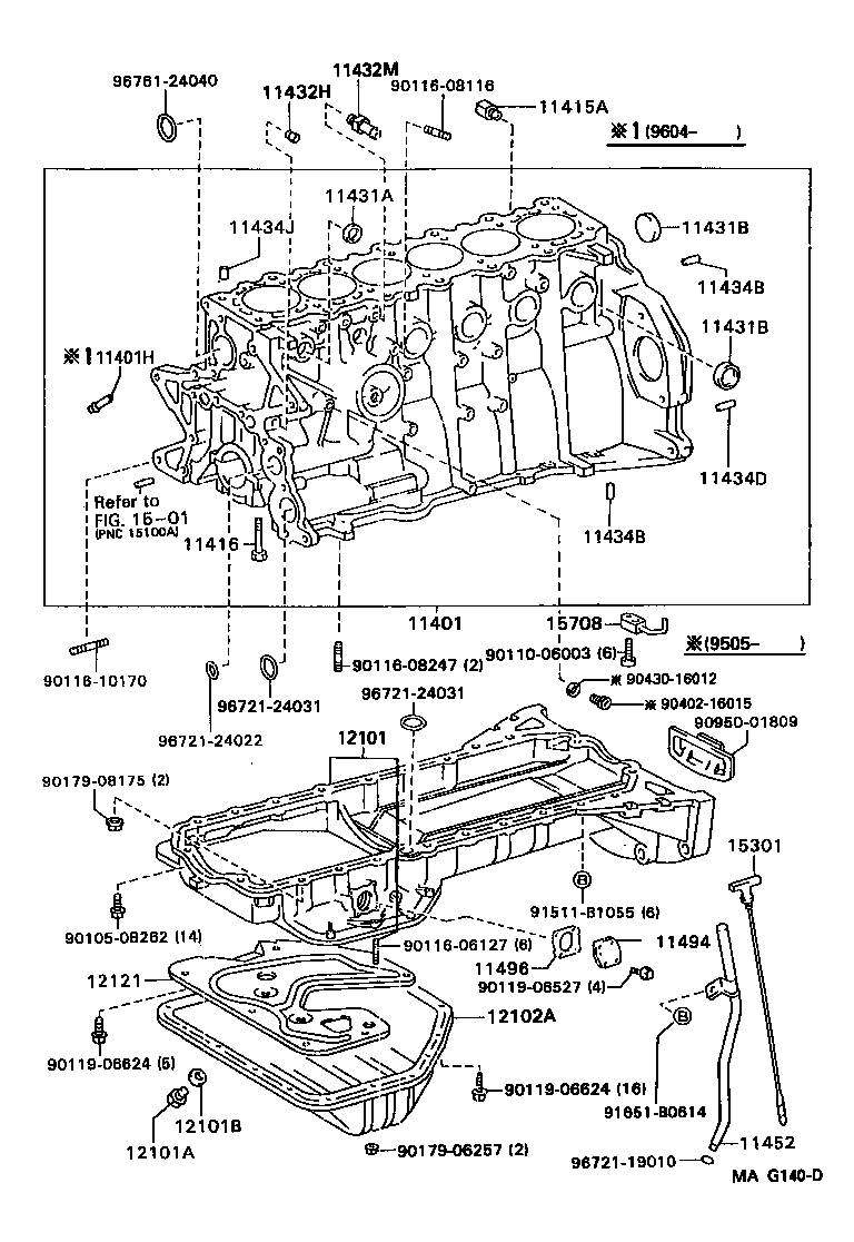 11401-49657 BLOCK SUB-ASSY, CYLINDER product image