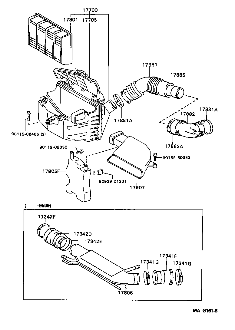 17368-46010 SUPPORT, AIR TUBE product image