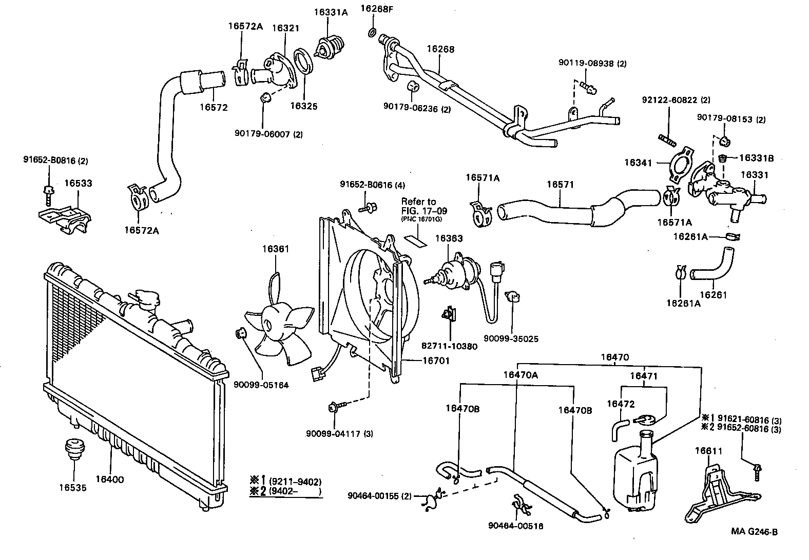 16472-64170 HOSE OR PIPE(FOR RADIATOR RESERVE TANK) product image