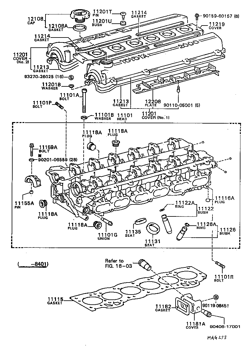 11101-49295 HEAD SUB-ASSY, CYLINDER product image