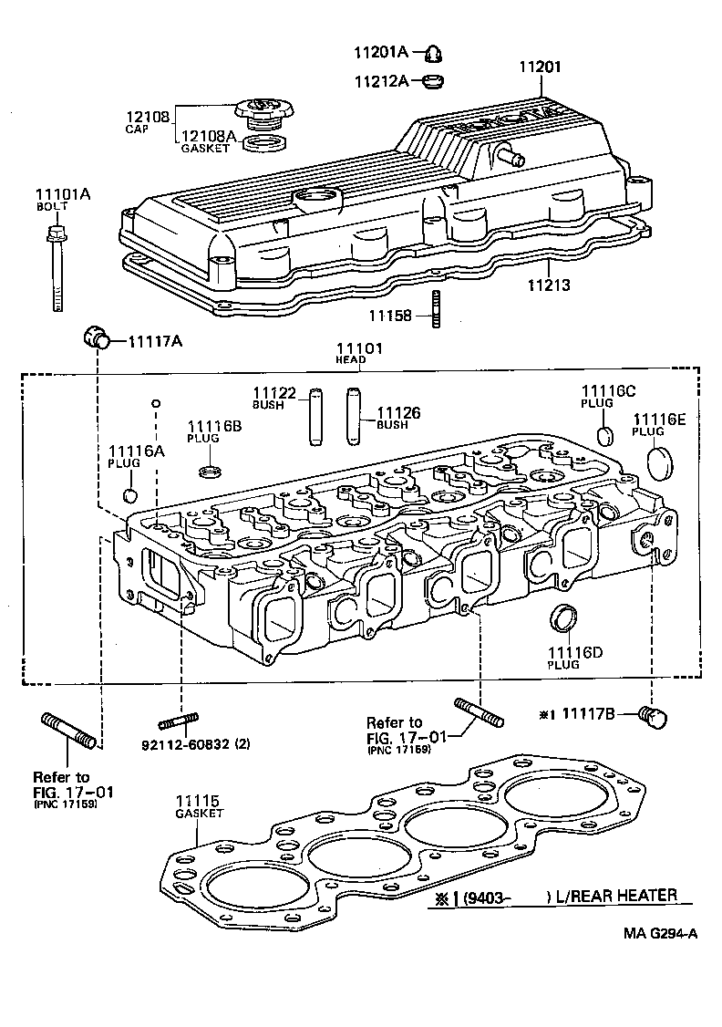 11101-78180 HEAD SUB-ASSY, CYLINDER product image