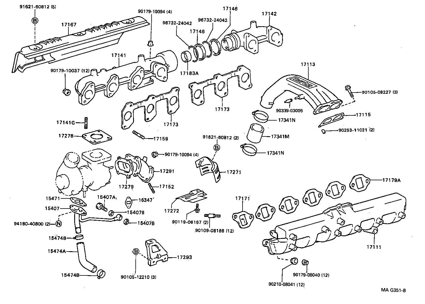 17101-48011 MANIFOLD, INTAKE product image