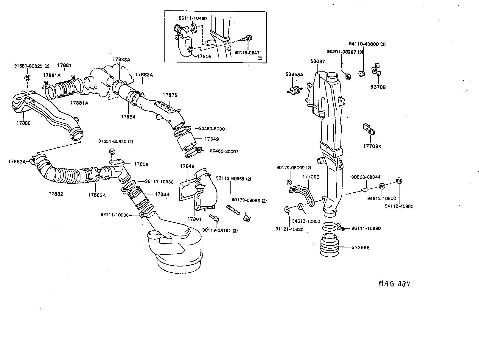 17700-78010 CLEANER ASSY, AIR product image