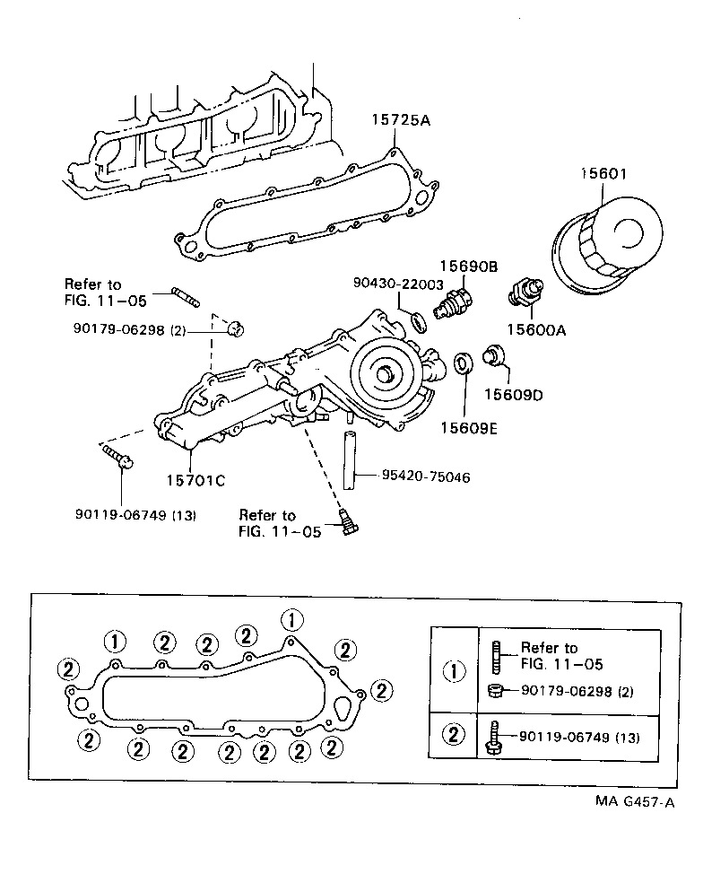15609-54100 BRACKET SUB-ASSY, OIL FILTER product image