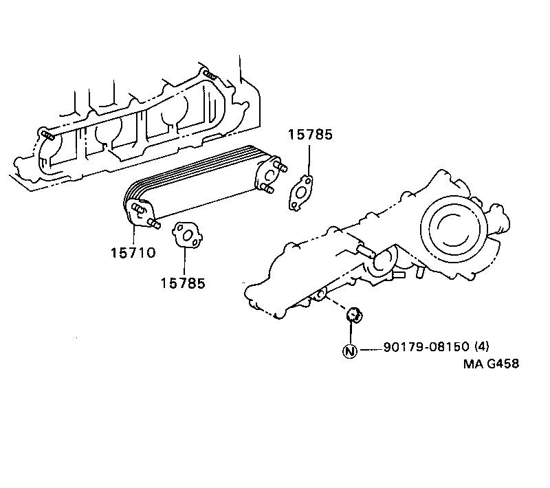 15710-17021 COOLER ASSY, OIL product image