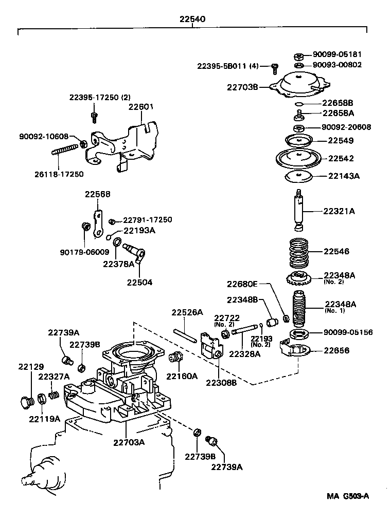 22101-64260 HOUSING SUB-ASSY, INJECTION PUMP product image