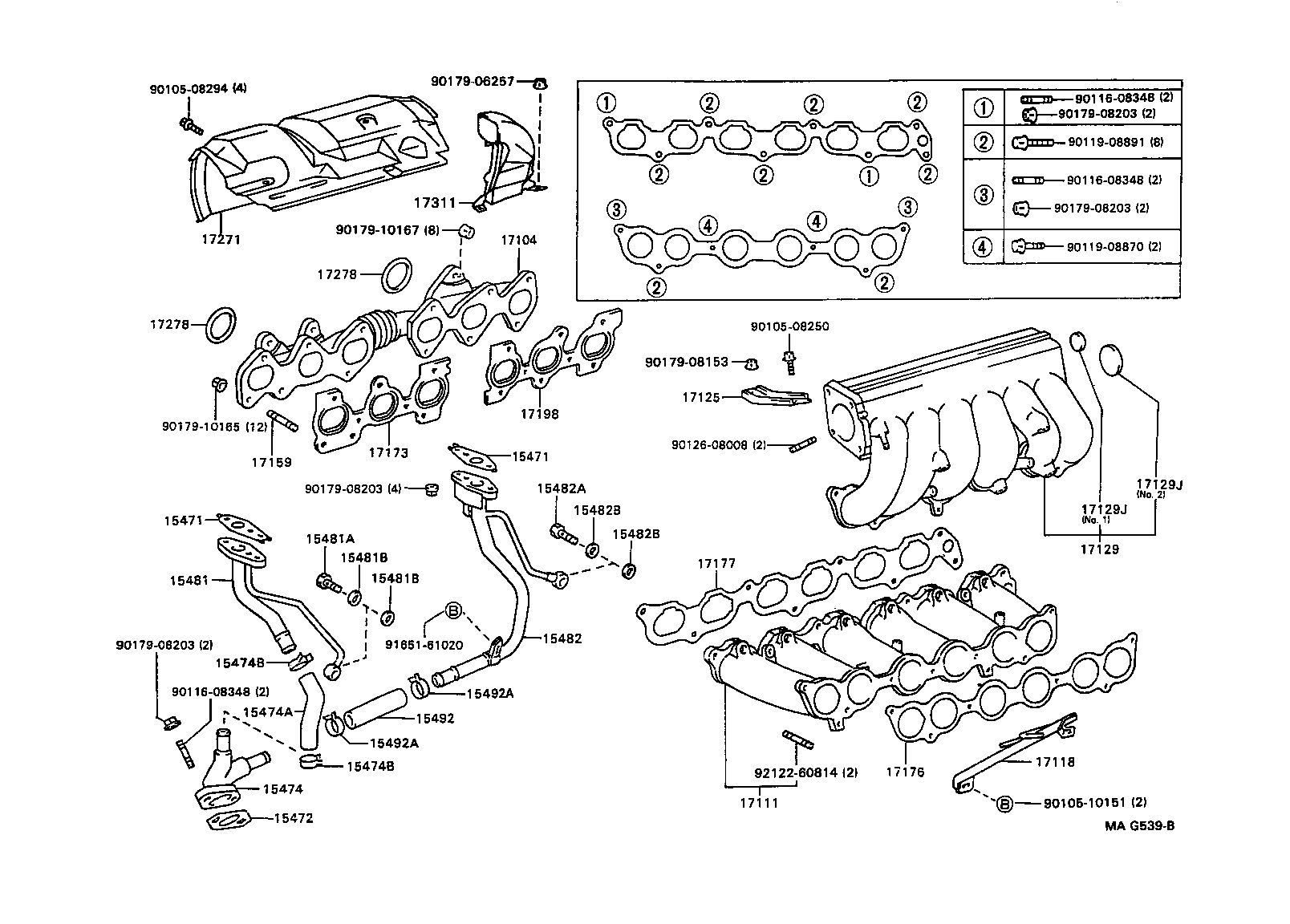 90116-10175 BOLT, STUD(FOR TURBINE HOUSING) product image