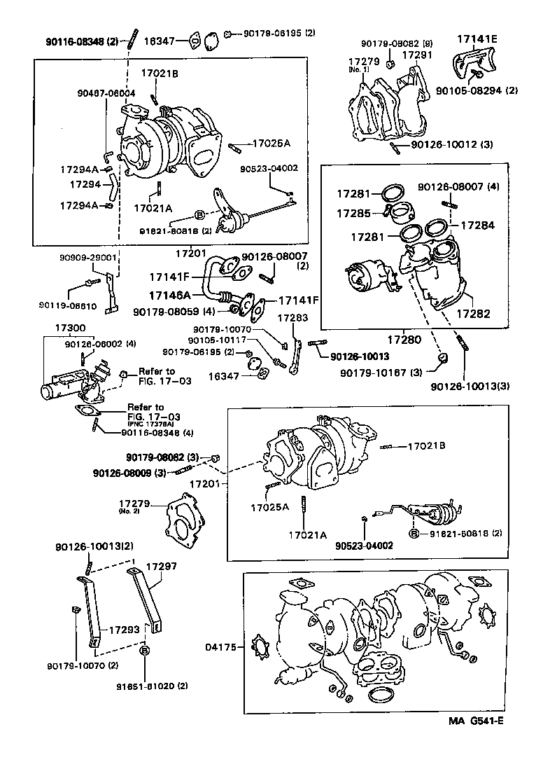 90116-10175 BOLT, STUD(FOR TURBINE HOUSING) product image