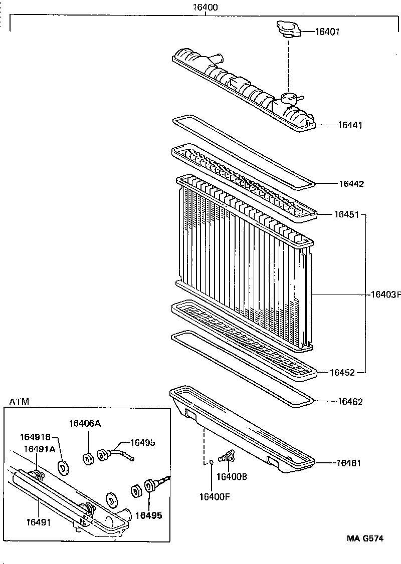16264-46010 HOSE, WATER BY-PASS, NO.2 product image