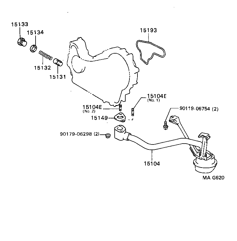15149-67010 GASKET, OIL STRAINER FLANGE product image