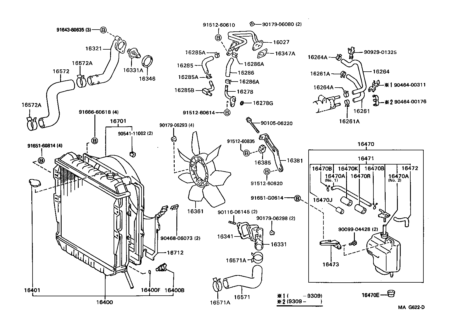 16027-67010 PIPE SUB-ASSY, TURBO WATER, NO.1 product image