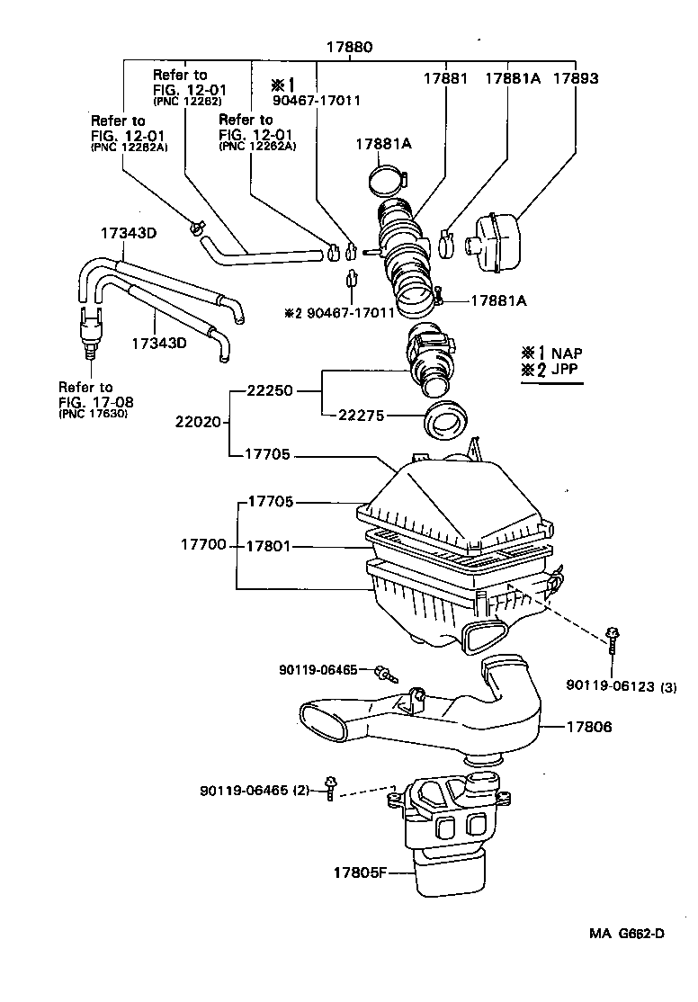 90467-41003 CLAMP(FOR AIR CLEANER HOSE, NO.1) product image