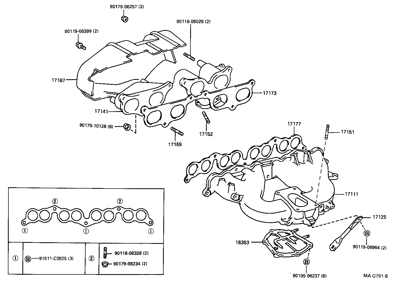17101-48011 MANIFOLD, INTAKE product image