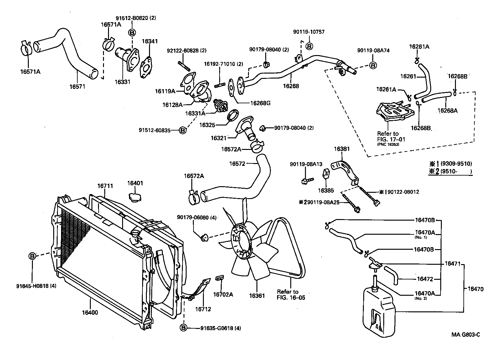 16405-65010 CAP SUB-ASSY, RESERVE TANK product image