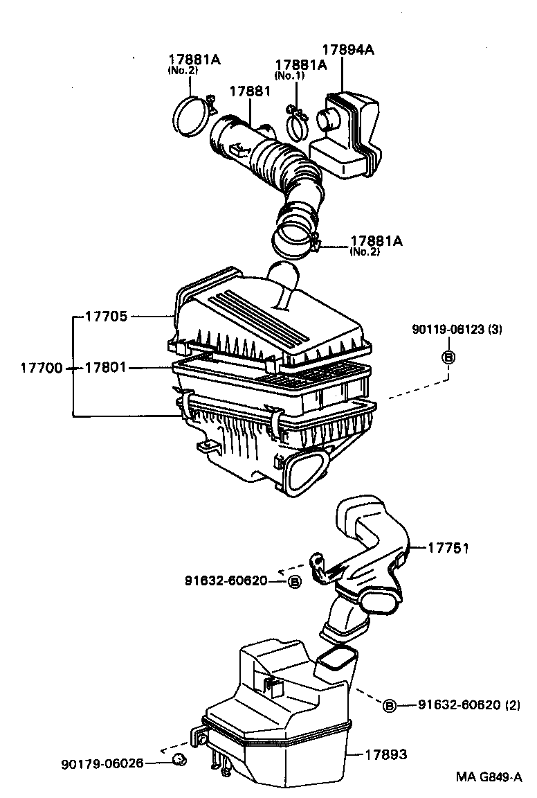 17700-74480 CLEANER ASSY, AIR product image