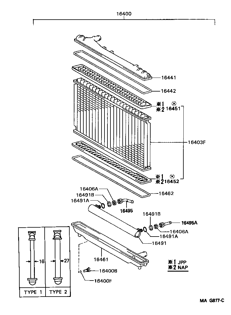 16264-20010 HOSE, WATER BY-PASS, NO.2 product image