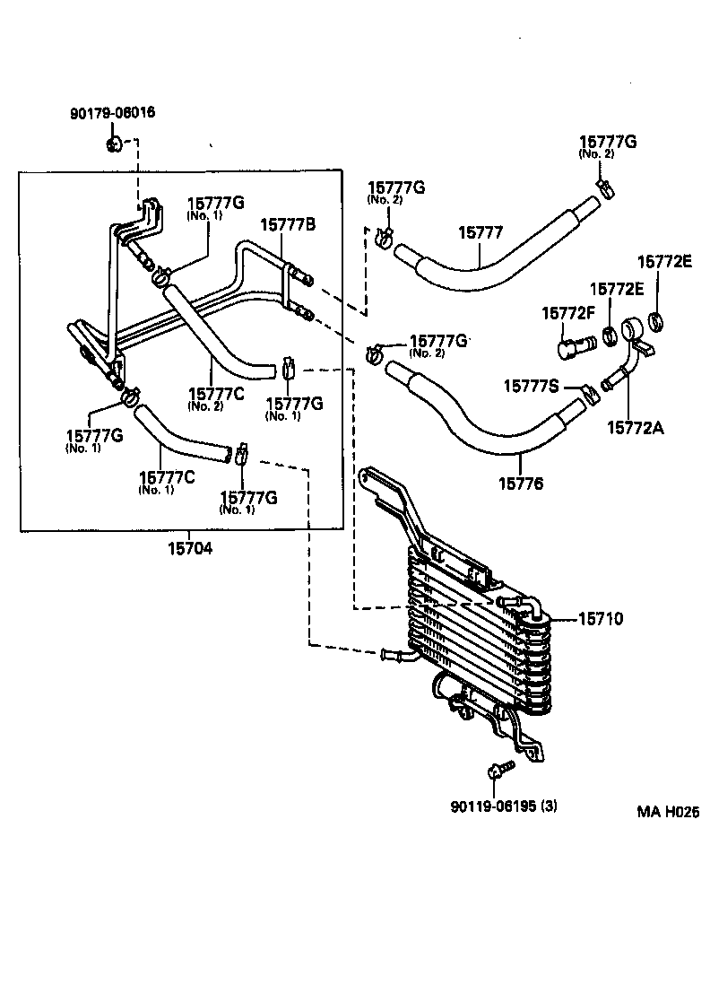 15700-16090 COOLER ASSY, OIL product image