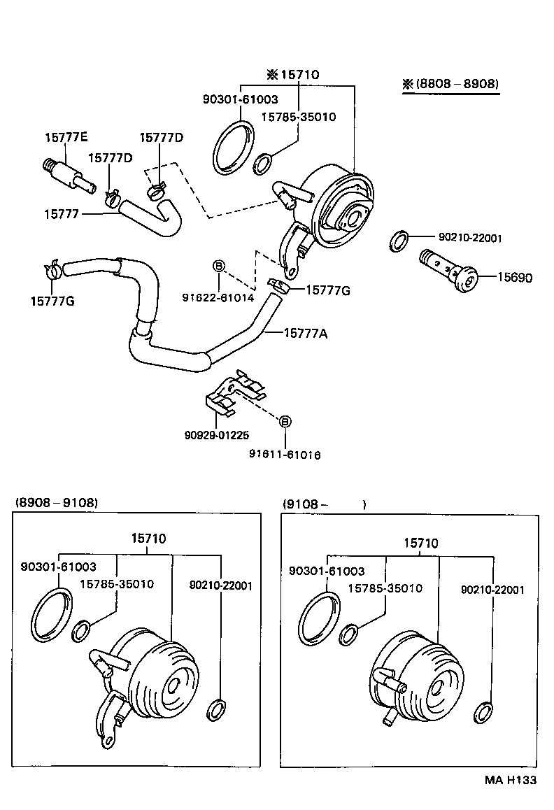 15710-65051 COOLER ASSY, OIL product image