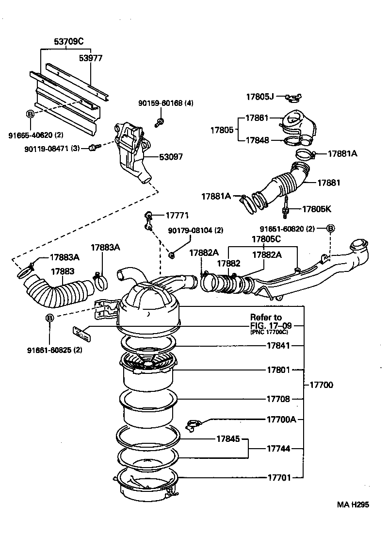 17700-56480 CLEANER ASSY, AIR product image
