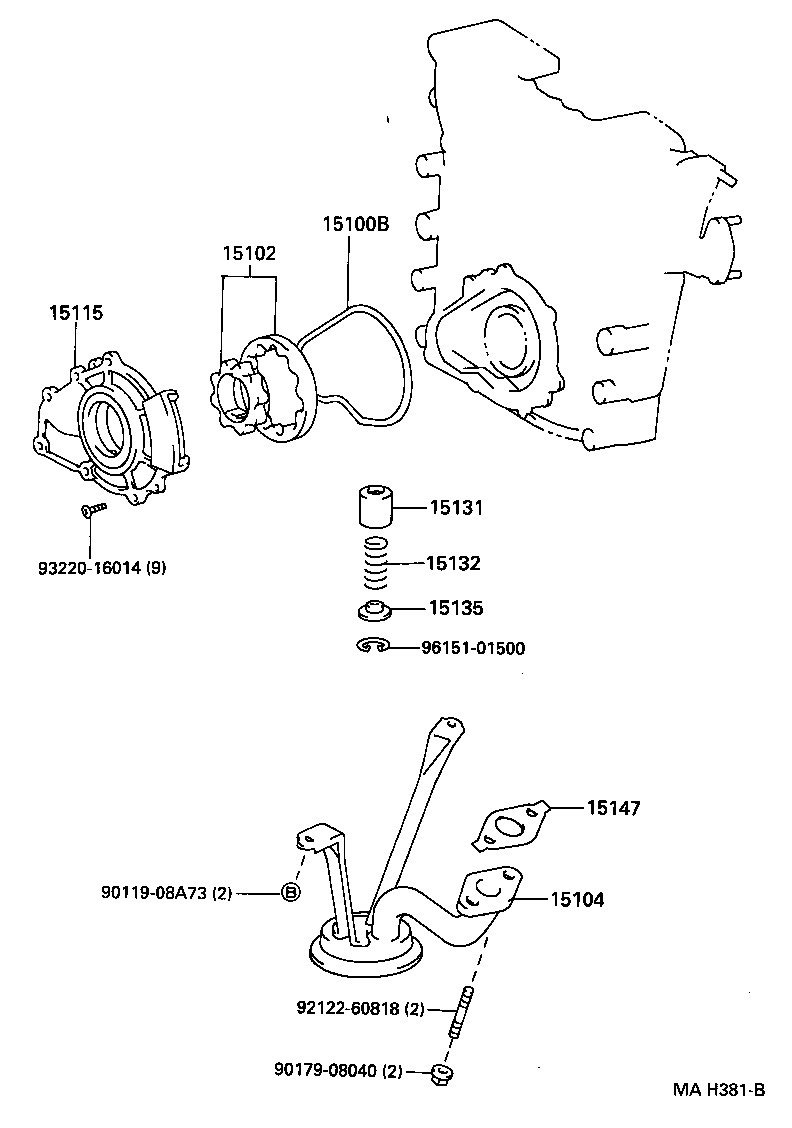 15147-76020 GASKET, OIL STRAINER product image