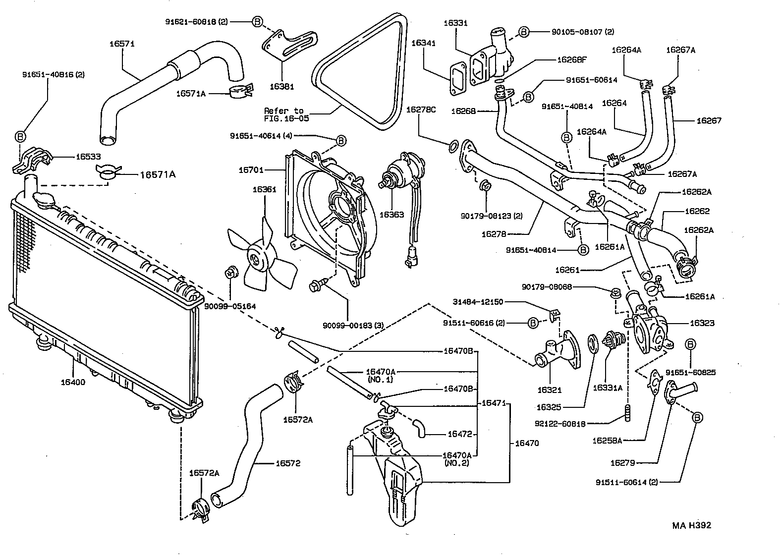16405-16070 CAP SUB-ASSY, RESERVE TANK product image