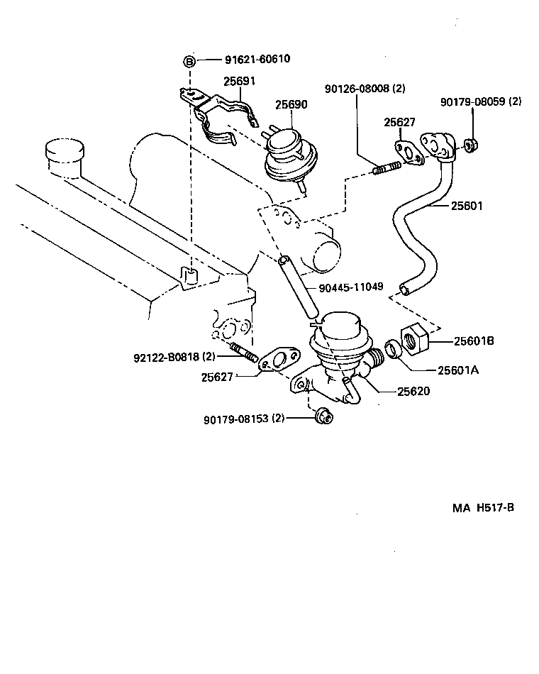 25691-11060 BRACKET, EGR VACUUM MODULATOR product image
