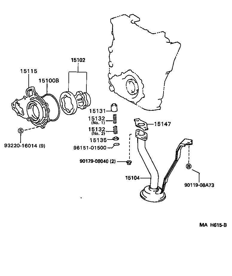 15103-75020 ROTOR SET, OIL PUMP product image