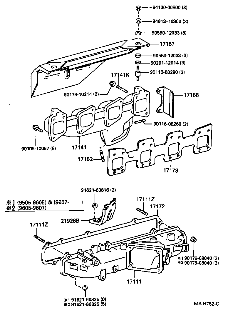 90031-16060 BOLT, STUD(FOR MANIFOLD TO CYLINDER HEAD) product image