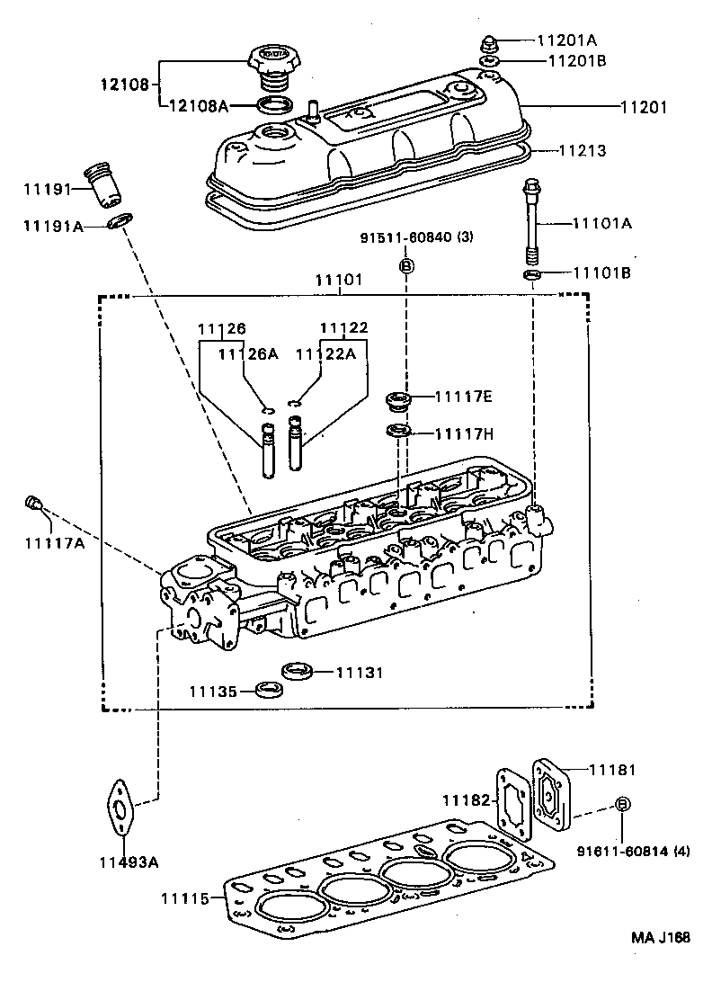 11122-58010 BUSH, INTAKE VALVE GUIDE product image