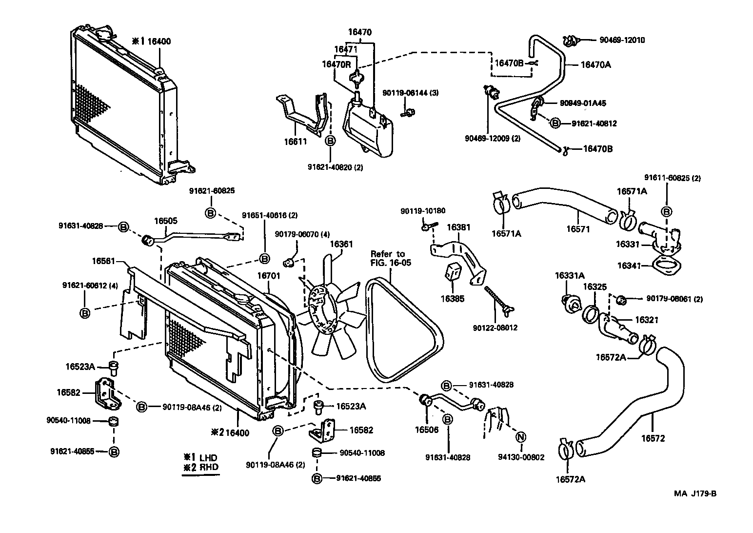 16401-67150 CAP SUB-ASSY, RADIATOR product image